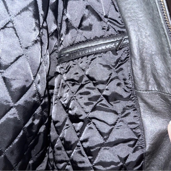 Kenneth Cole Reaction (EUC) Men’s Genuine Leather Bomber Jacket Size Large - Picture 9 of 15
